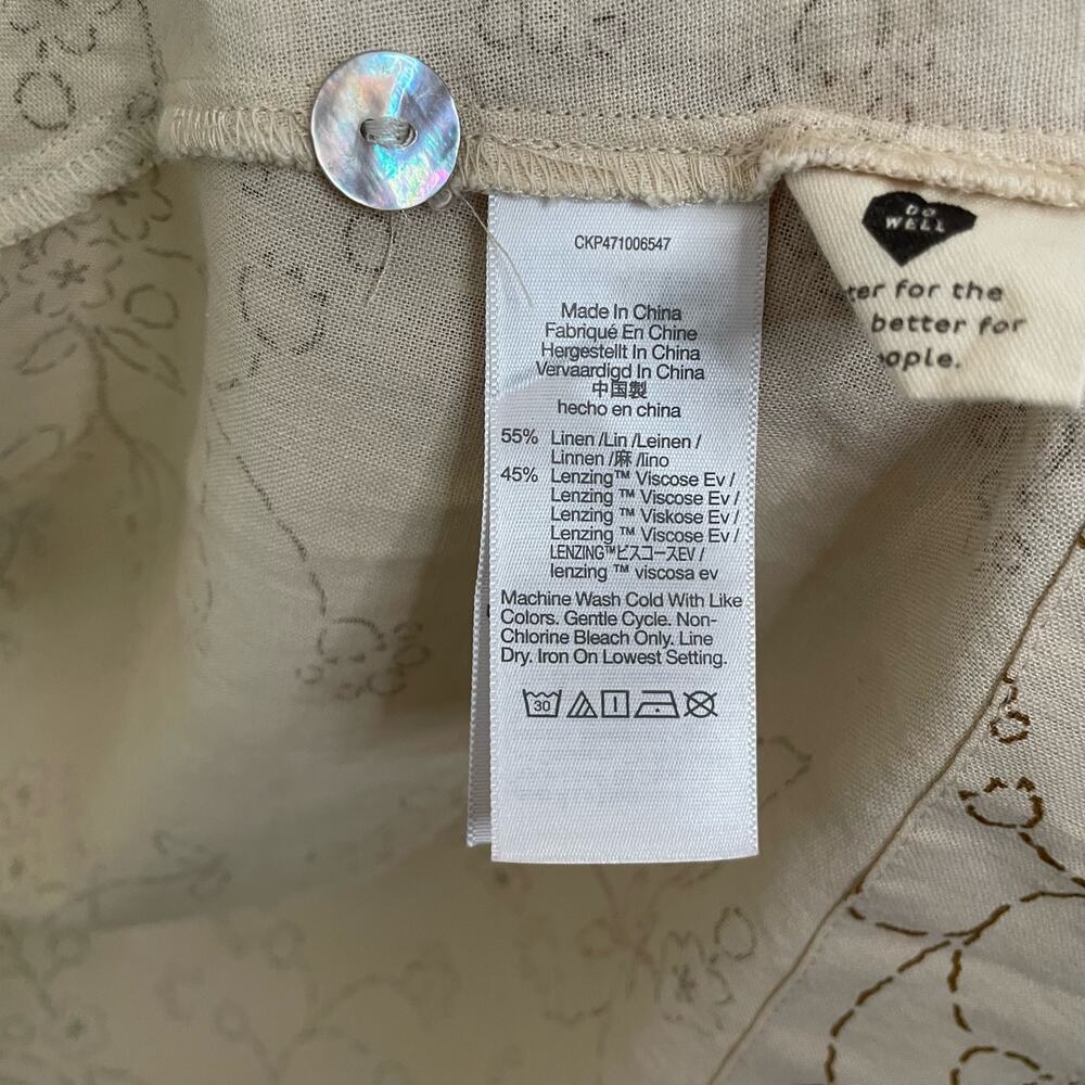 Madewell Cream Floral-Print Midi Dress - Picture 9 of 11